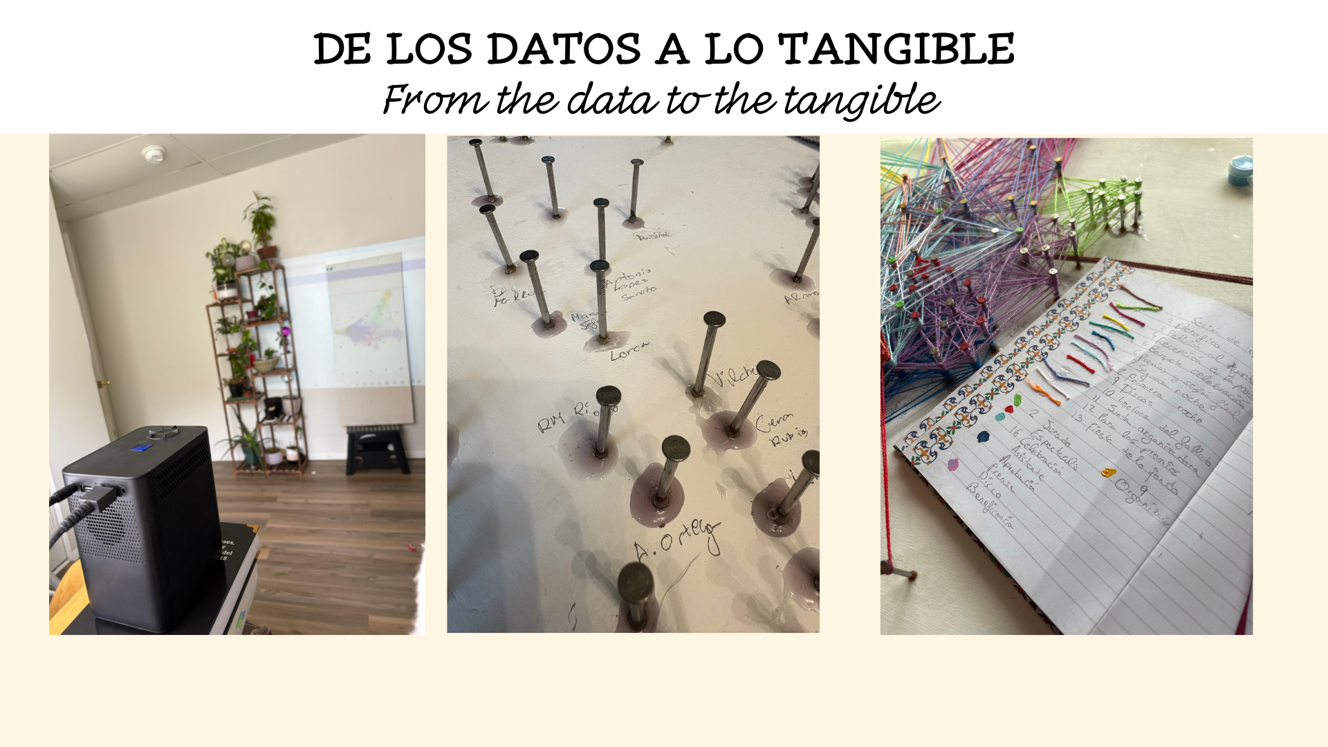 De los datos a lo tangible